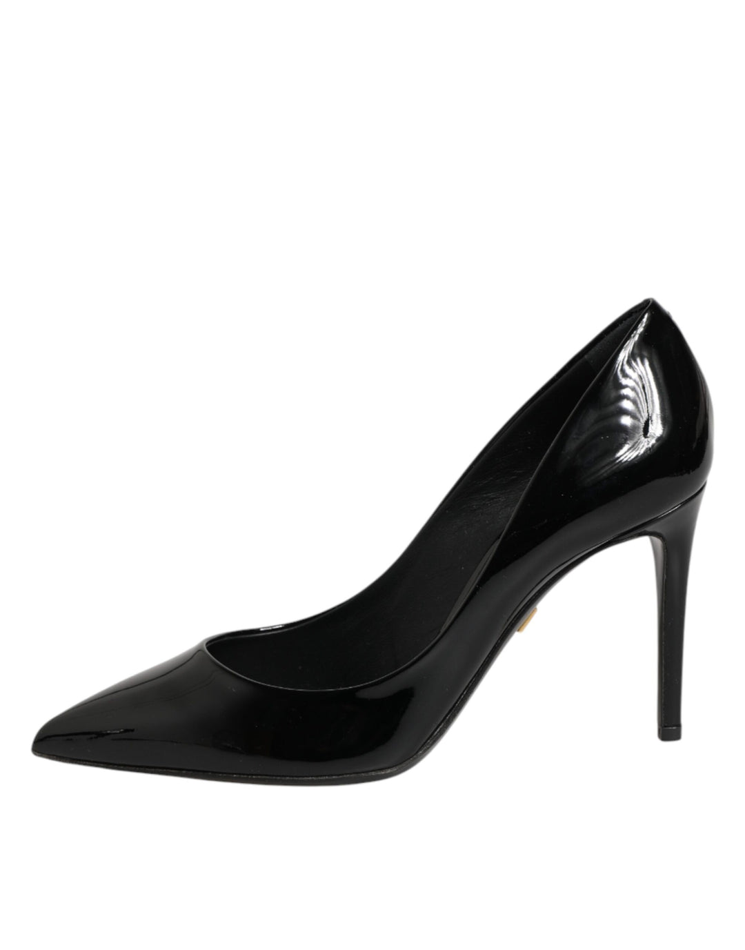 Dolce & Gabbana Black Leather Stiletto Heels Pumps Shoes