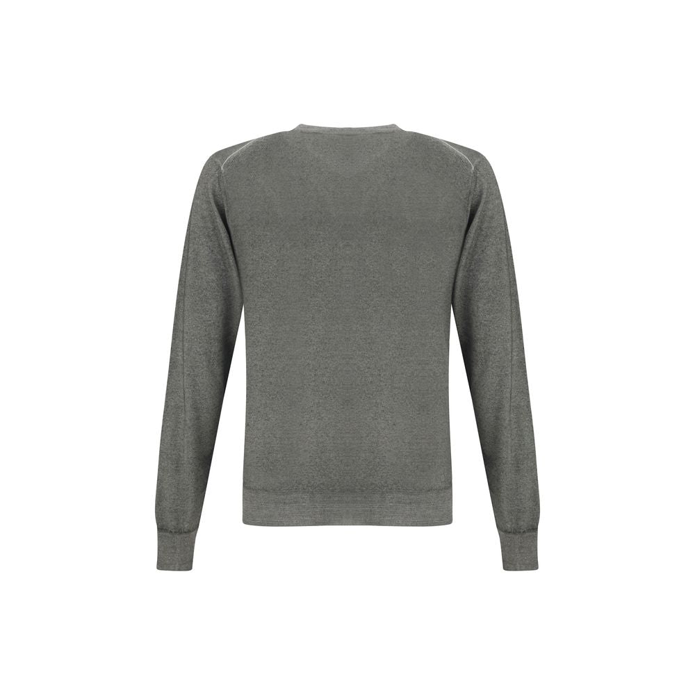 Cruciani Green V-neck Sweater