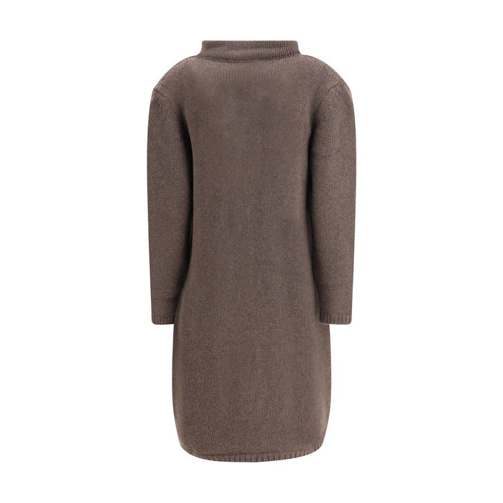 Ella Semi-long Sweater with a front hook-and-eye closure