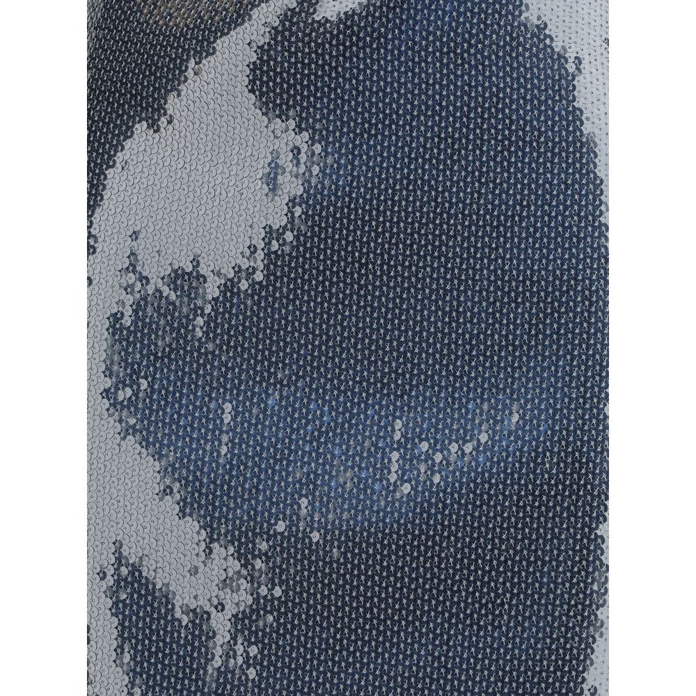 Coperni Ruched Sequin-Embellished Gown