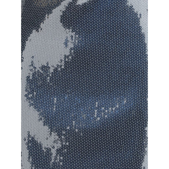 Coperni Ruched Sequin-Embellished Gown