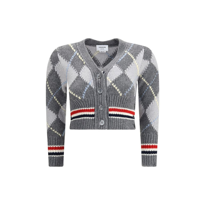 Thom Browne Argyle V-Neck Cardigan