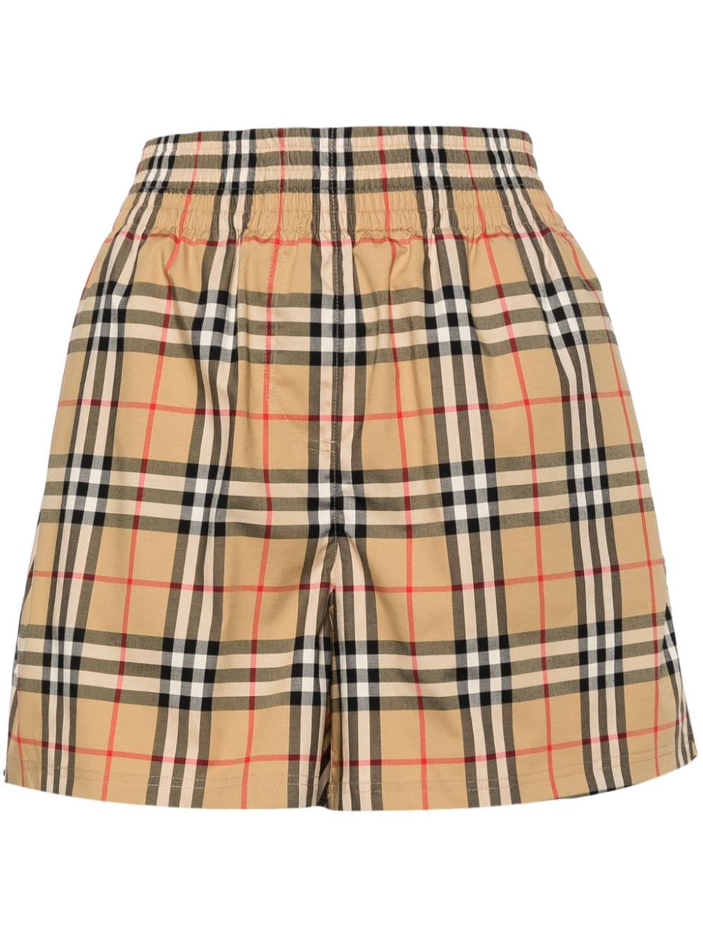 Vintage Check-pattern shorts-0