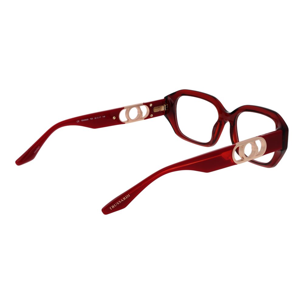 Trussardi Red Women Glasses Frame