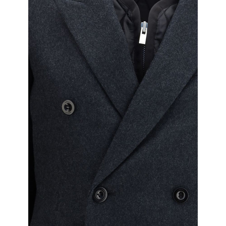 Sacai Wool Melton and Wool Knit Jacket