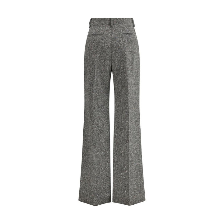 Valentino Bottonato Natté Wool Trousers