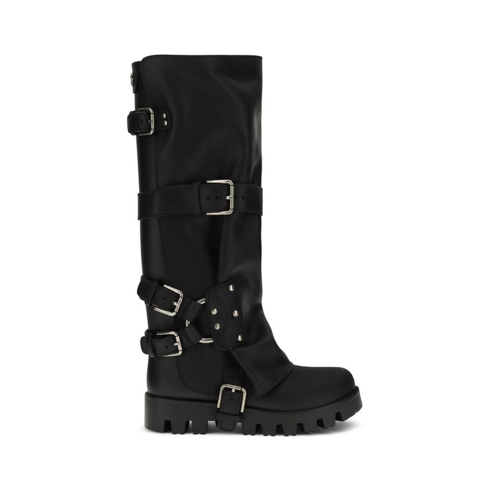 Dolce & Gabbana Rubber and leather high Boots