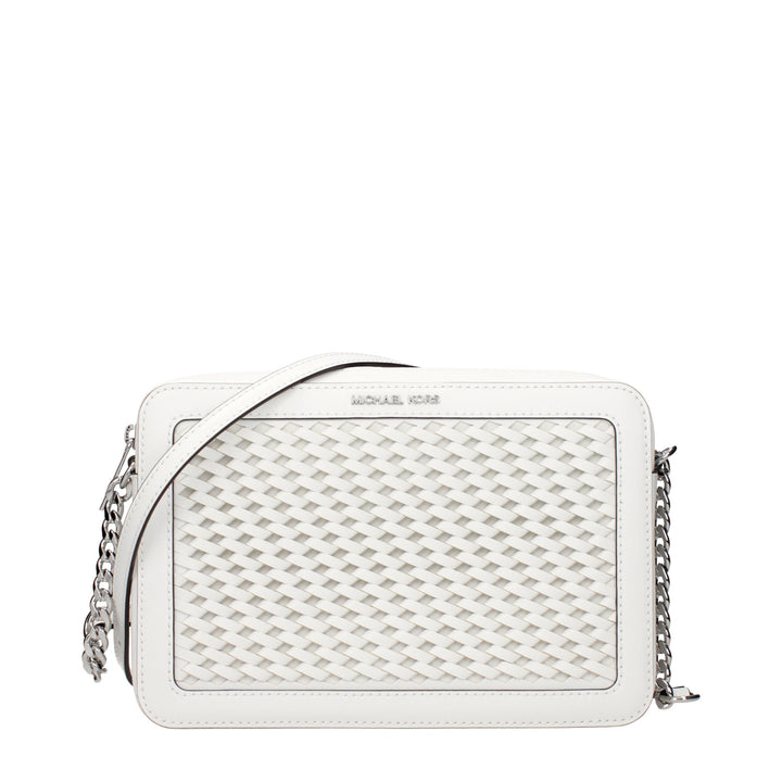 Michael Kors White Leather Crossbody Bags