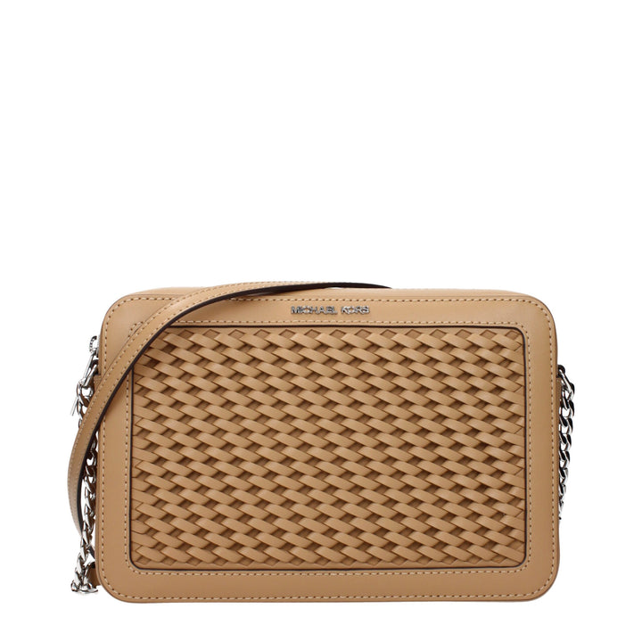 Michael Kors Brown Leather Crossbody Bags