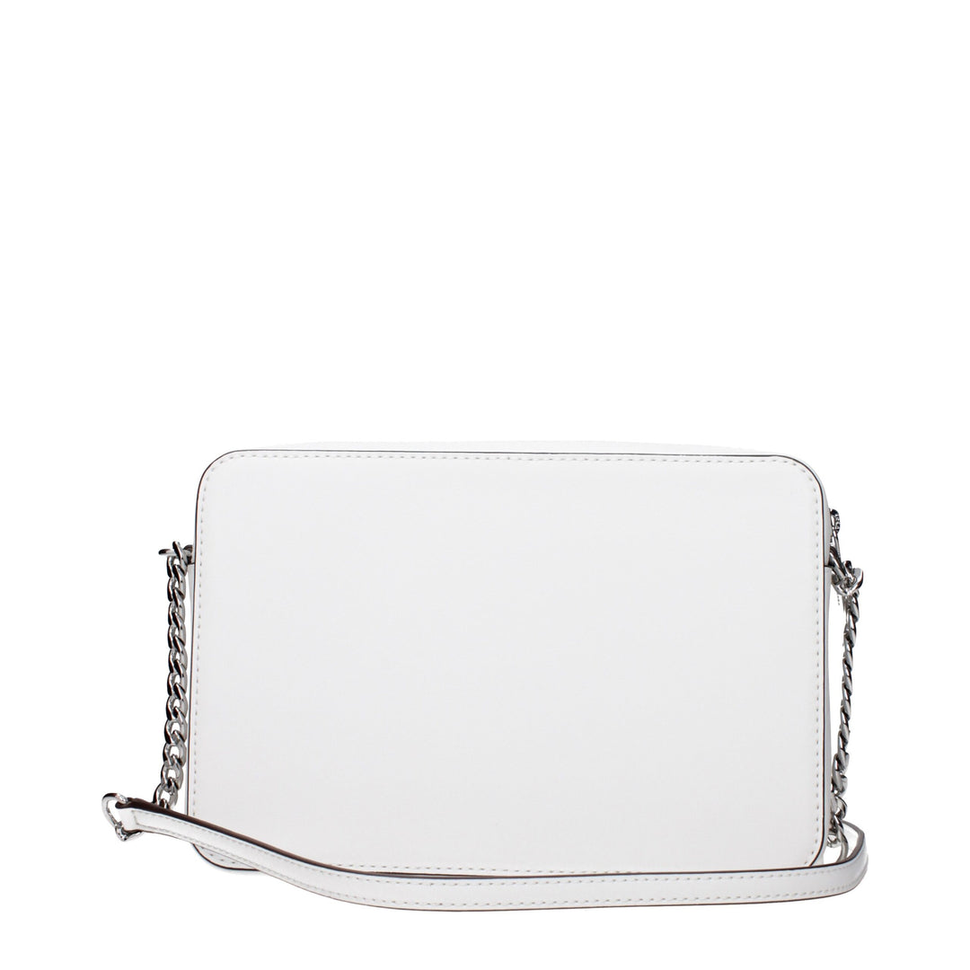 Michael Kors White Leather Crossbody Bags