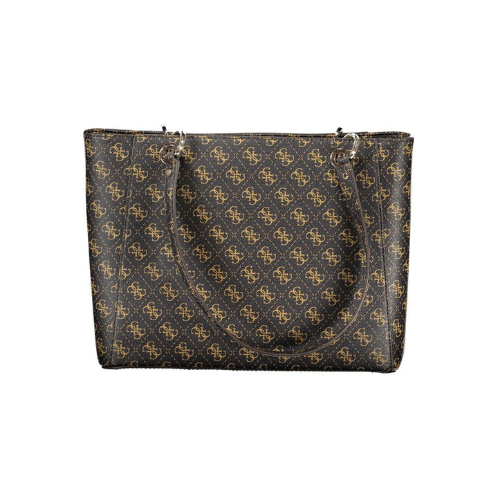 Guess Jeans Brown Polyethylene Handbag