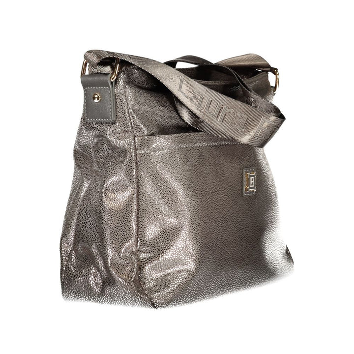 Laura Biagiotti Gray Polyester Handbag
