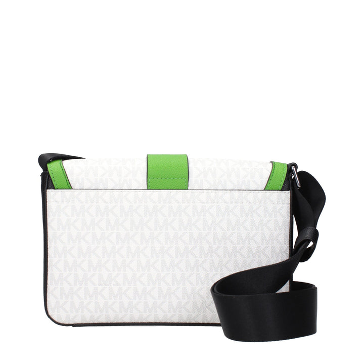 Michael Kors White Fabric Crossbody Bags