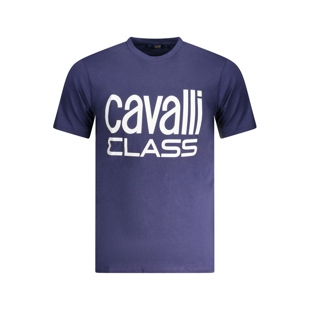 Cavalli Class Blue Cotton T-Shirt