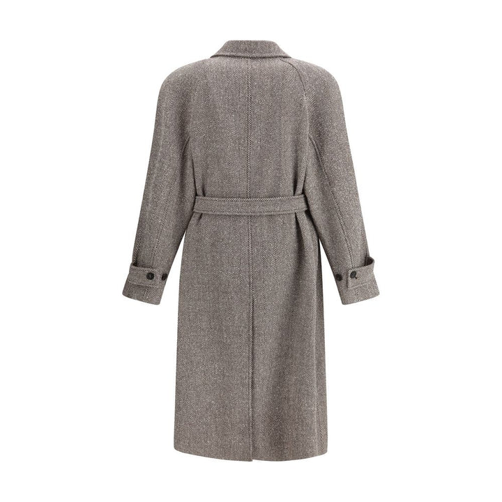 Ferragamo Coat in herringbone-patterned fabric