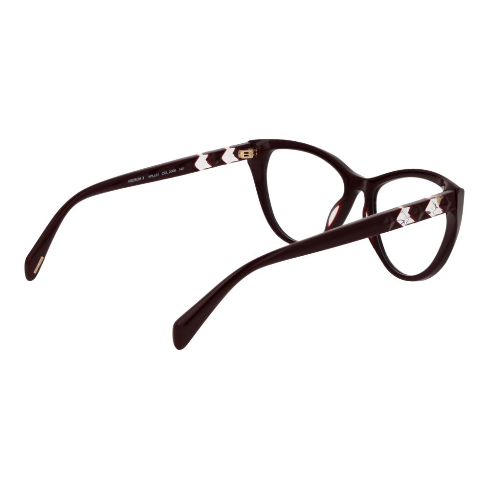 Police Burgundy Women Glasses Frame