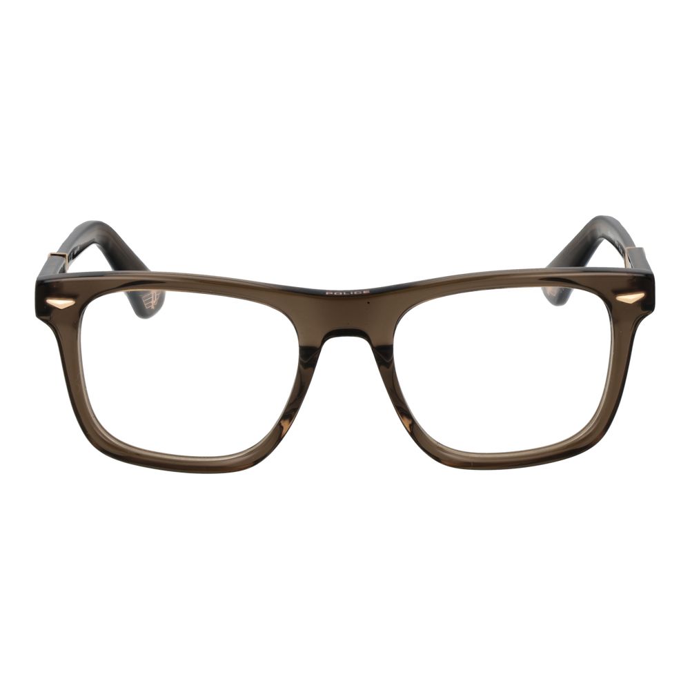 Police Brown Men Glasses Frame