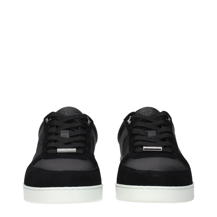 Jimmy Choo Black Leather Low Tops