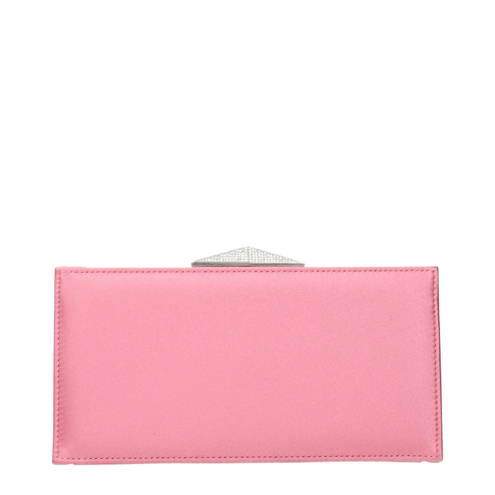 Jimmy Choo Pink Satin Clutch Bags