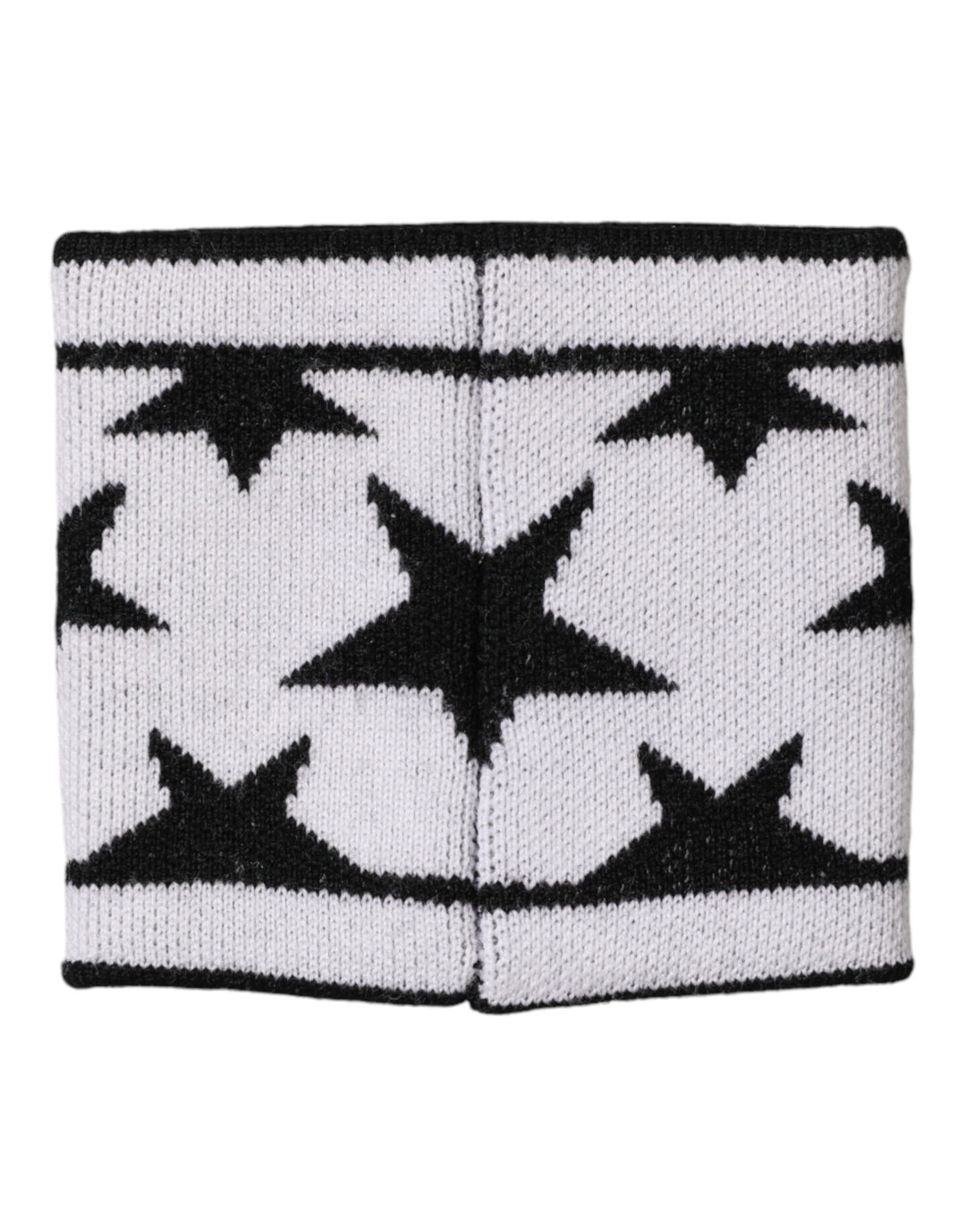 Dolce & Gabbana White Black Wool Logo #DGMILLENNIALS Wristband