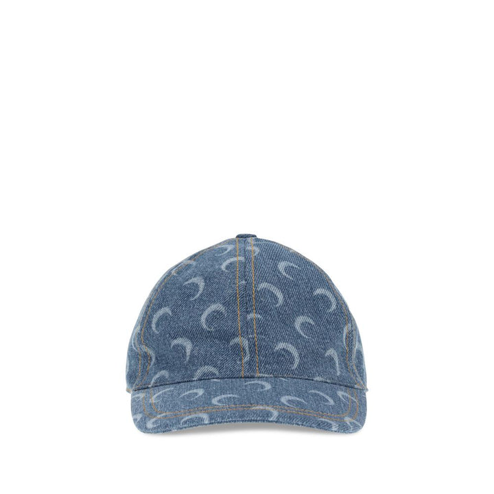 Marine Serre Moon Laser Denim Baseball Hat