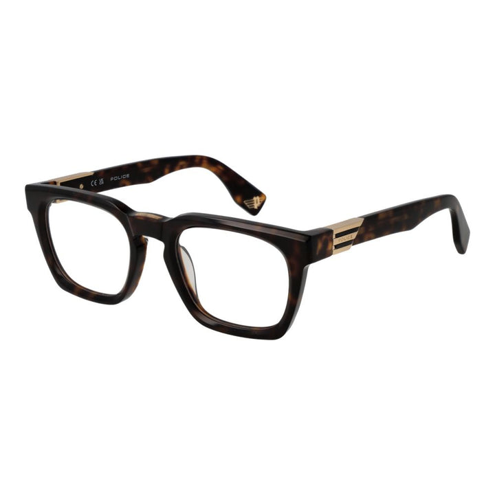 Police Brown Men Glasses Frame