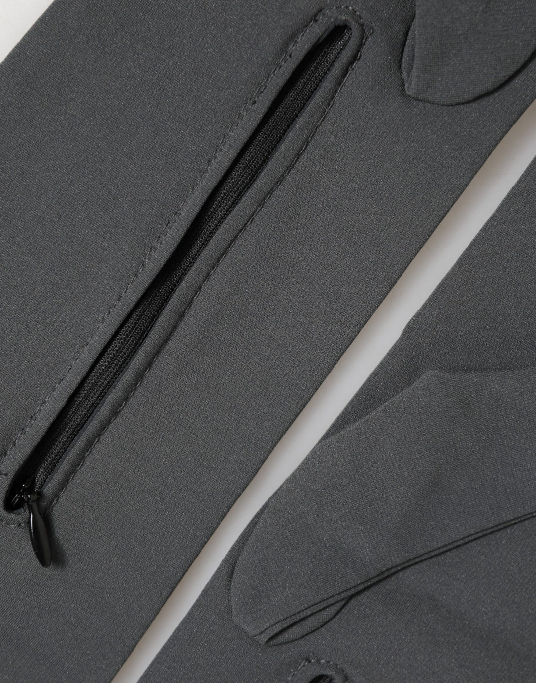 Dolce & Gabbana Dark Gray Viscose Elbow Length Mitten Men Gloves