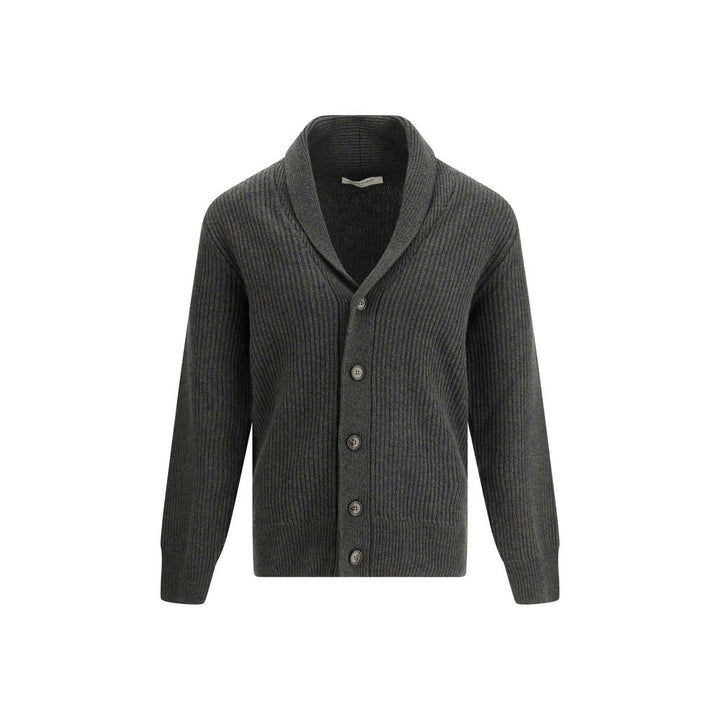 Brooksfield Virgin Wool Shawl-Collar Cardigan