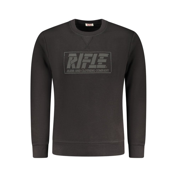 Rifle Black Cotton Sweatshirt