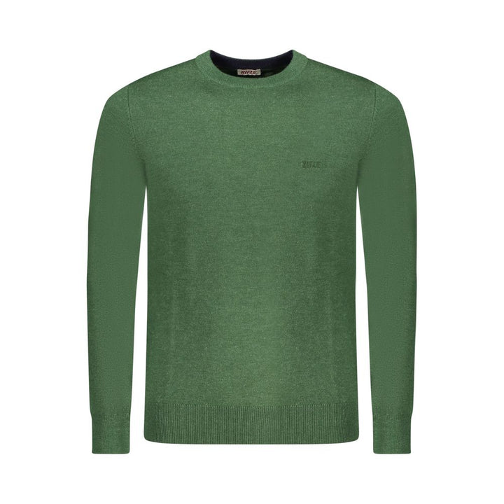 Rifle Green Wool Men Sweater