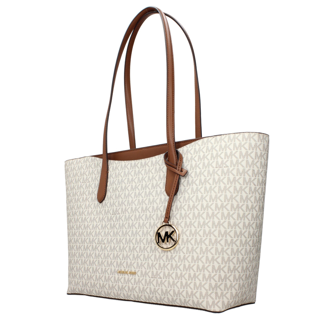 Michael Kors Beige Fabric Shoulder Bags