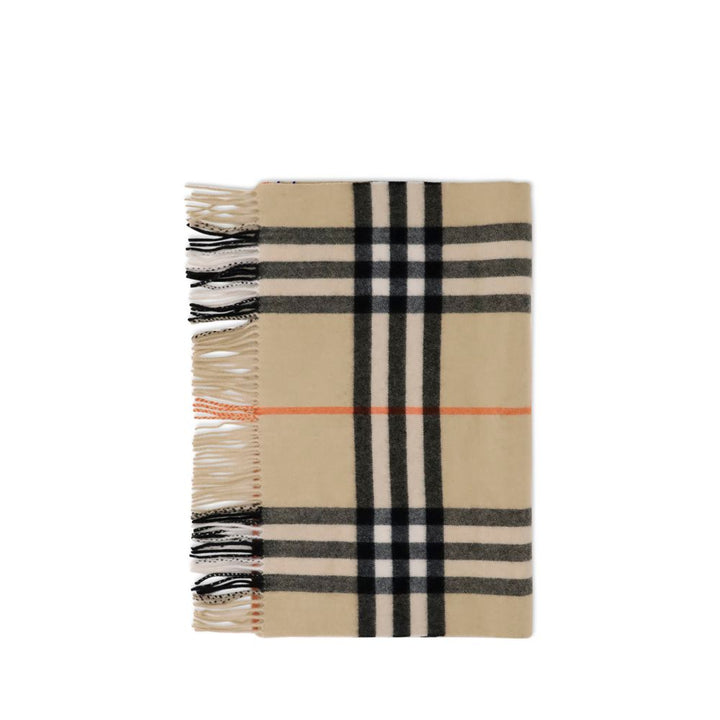 Burberry Wide Check Cashmere Scarf
