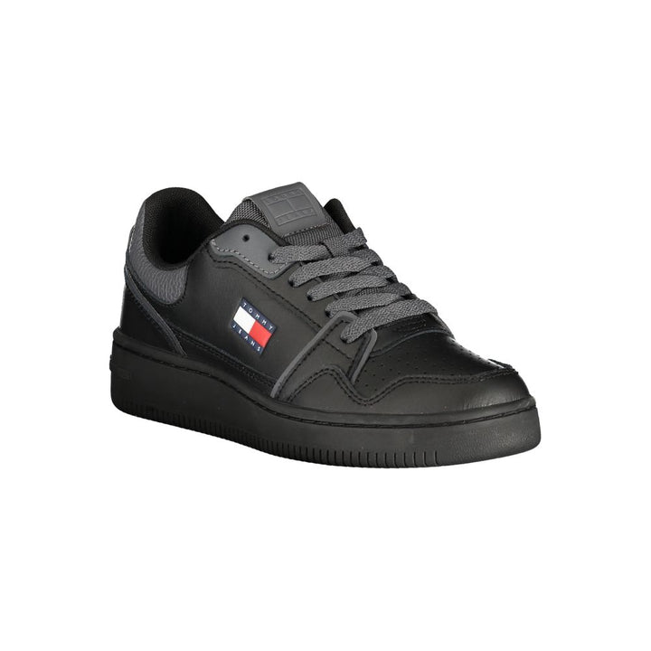 Tommy Hilfiger Black Polyester Sneaker
