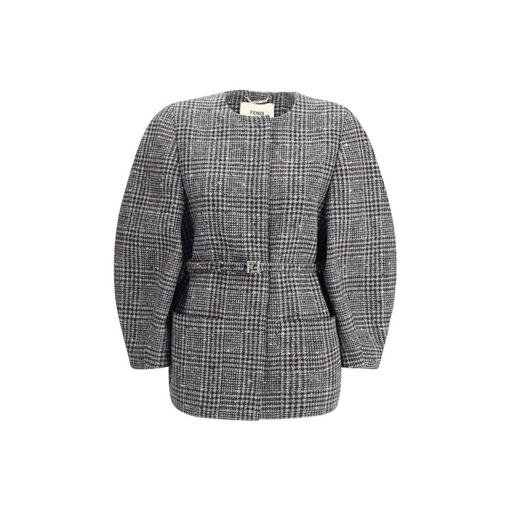 Fendi Wool and cotton tweed Blouson Jacket