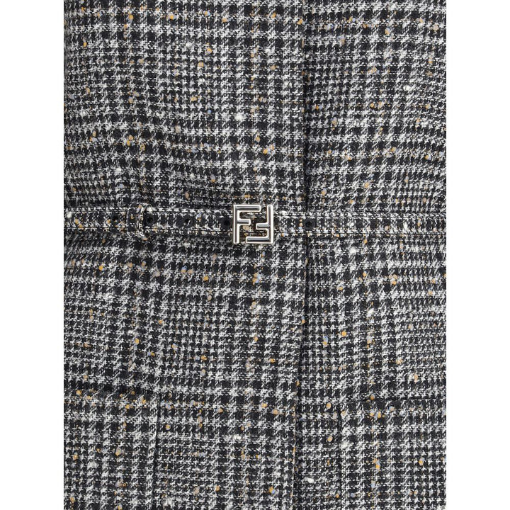 Fendi Wool and cotton tweed Blouson Jacket
