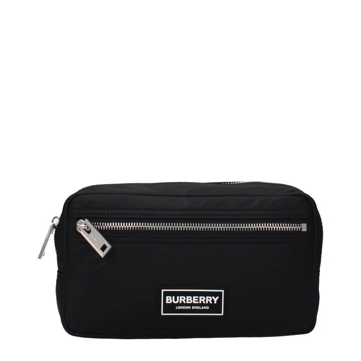 Burberry Black Nylon Clutch Bags