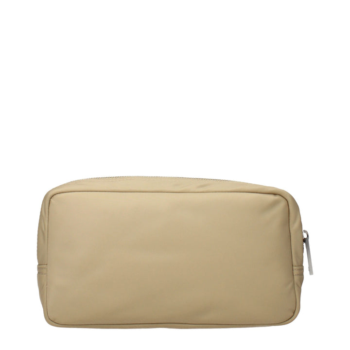 Burberry Beige Nylon Clutch Bags