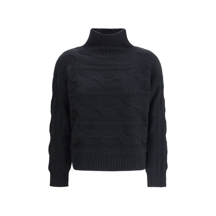 Max Mara High-neck cable-knit Sweater