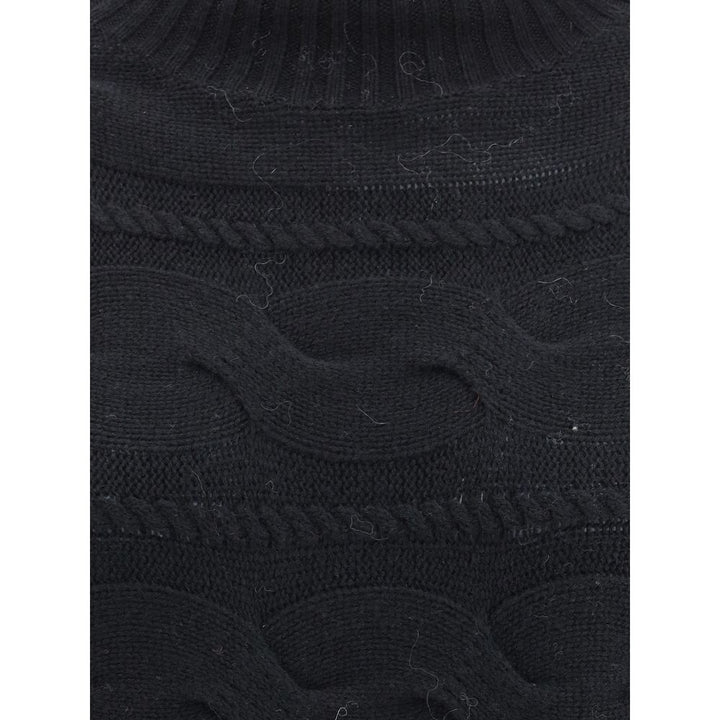 Max Mara High-neck cable-knit Sweater