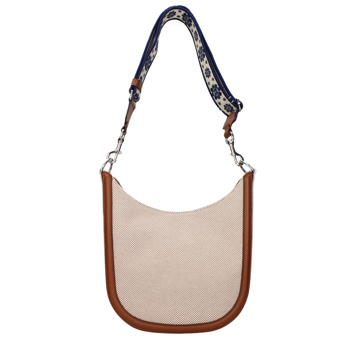 Valentino Garavani Beige Fabric Crossbody Bag