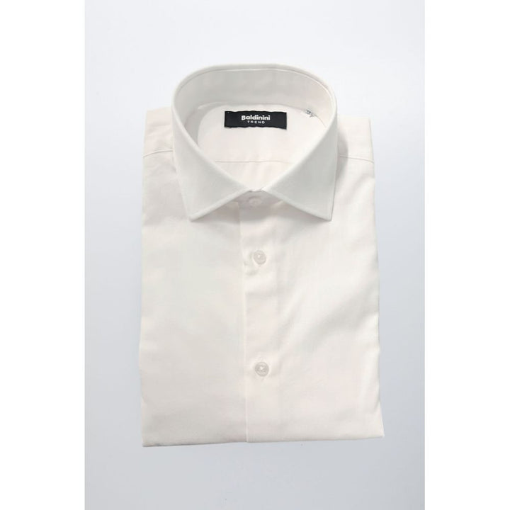 Baldinini Trend White Cotton Shirt