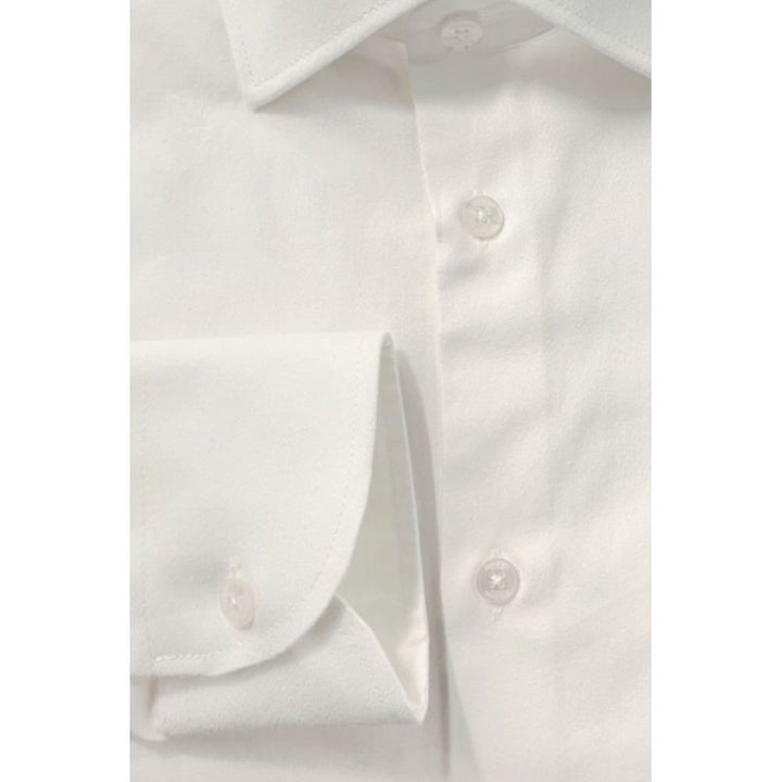 Baldinini Trend White Cotton Shirt