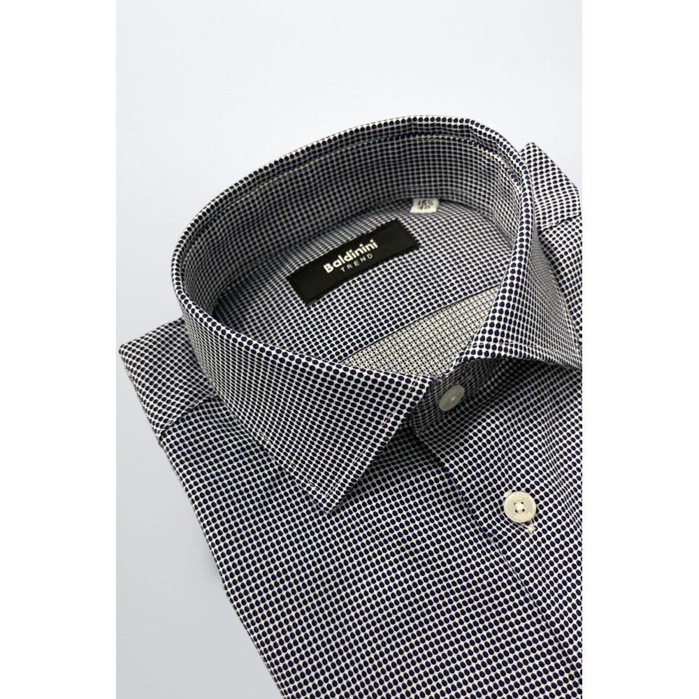 Baldinini Trend Blue Cotton Shirt