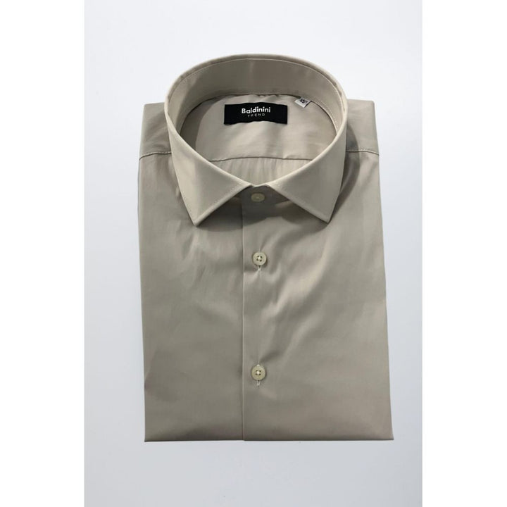 Baldinini Trend Beige Cotton Shirt
