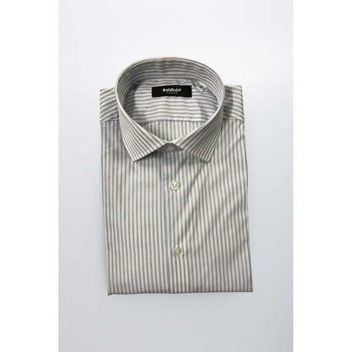 Baldinini Trend Light Blue Cotton Shirt