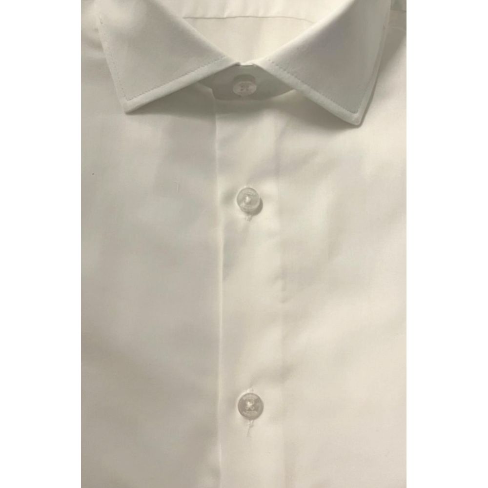 Baldinini Trend White Cotton Shirt