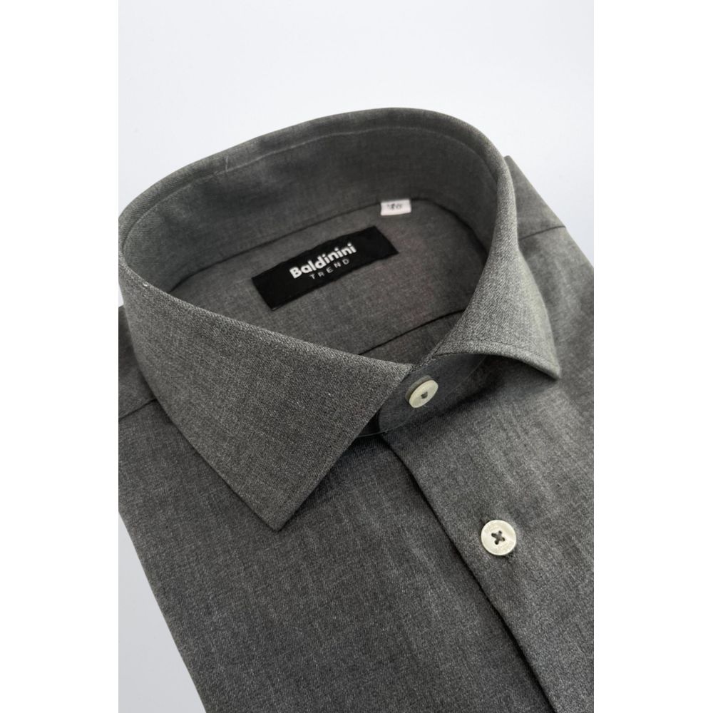 Baldinini Trend Gray Cotton Shirt