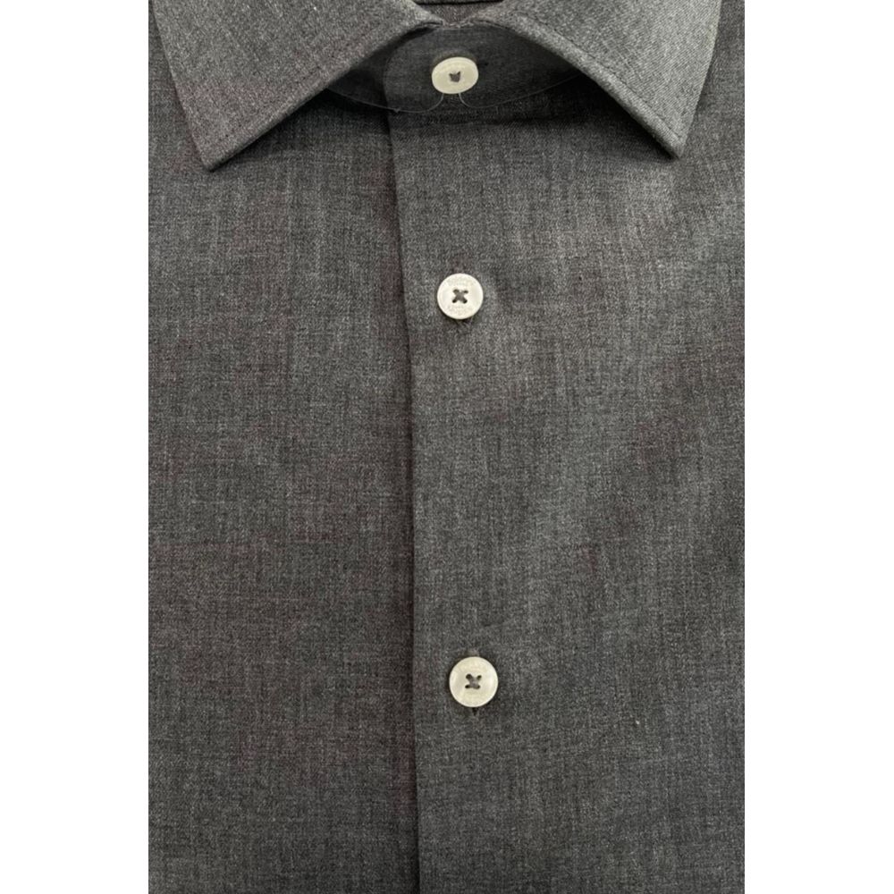 Baldinini Trend Gray Cotton Shirt