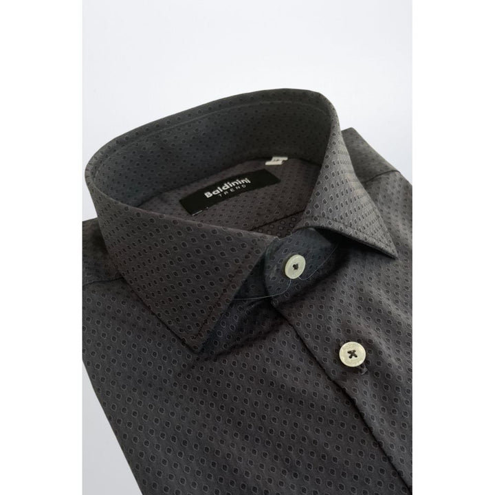 Baldinini Trend Gray Cotton Shirt