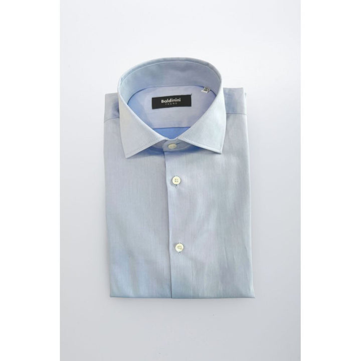 Baldinini Trend Light Blue Cotton Shirt